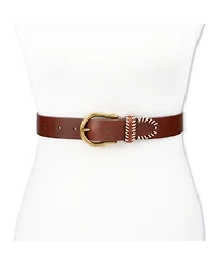 Levi's Women's Western Genuine Leather Contrast Stitch Belt