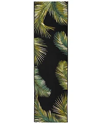 Liora Manne' Marina Palm Border 1'11"x7'6" Runner Area Rug