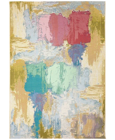 Liora Manne' Marina Watercolor 7'10"x9'10" Area Rug