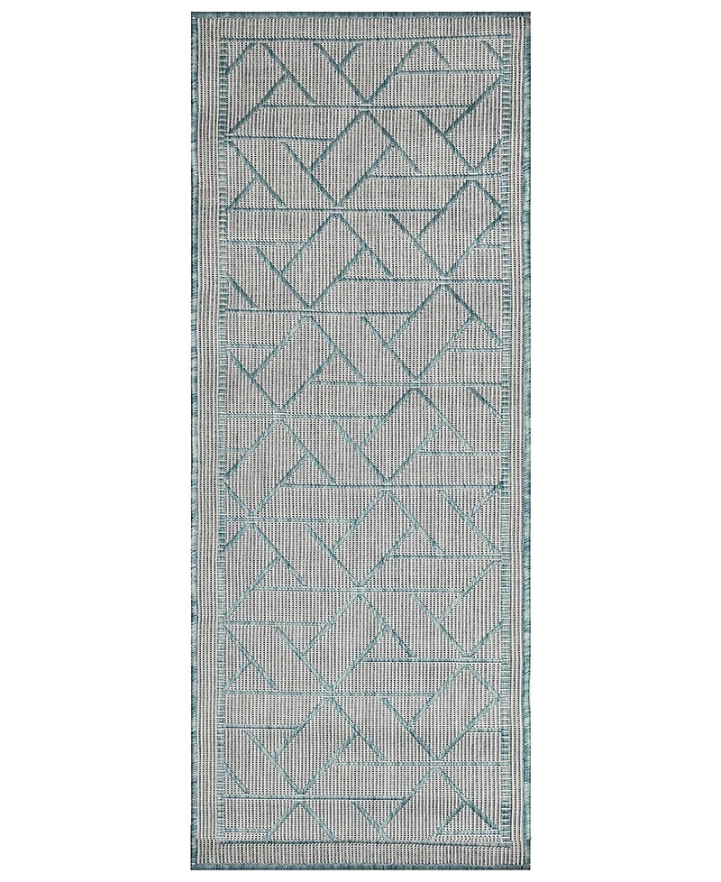 Liora Manne' Carmel Pyramid 1'11"x4'11" Runner Area Rug