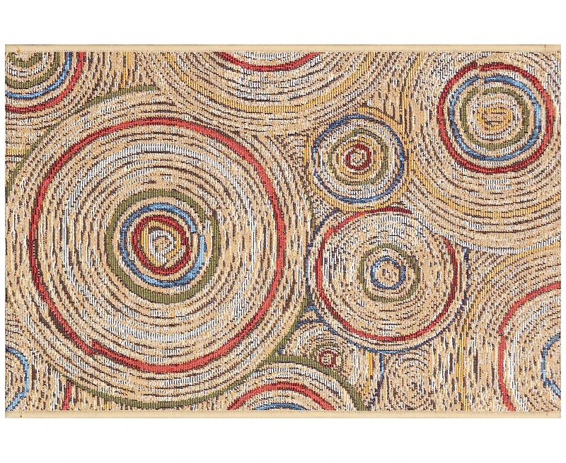 Liora Manne' Esencia Basket Circles 2'x2'10" Area Rug