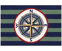 Liora Manne Frontporch Striped Compass Rug Collection