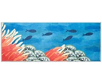 Liora Manne' Impressions Reef Border 1'11"x4'11" Runner Area Rug
