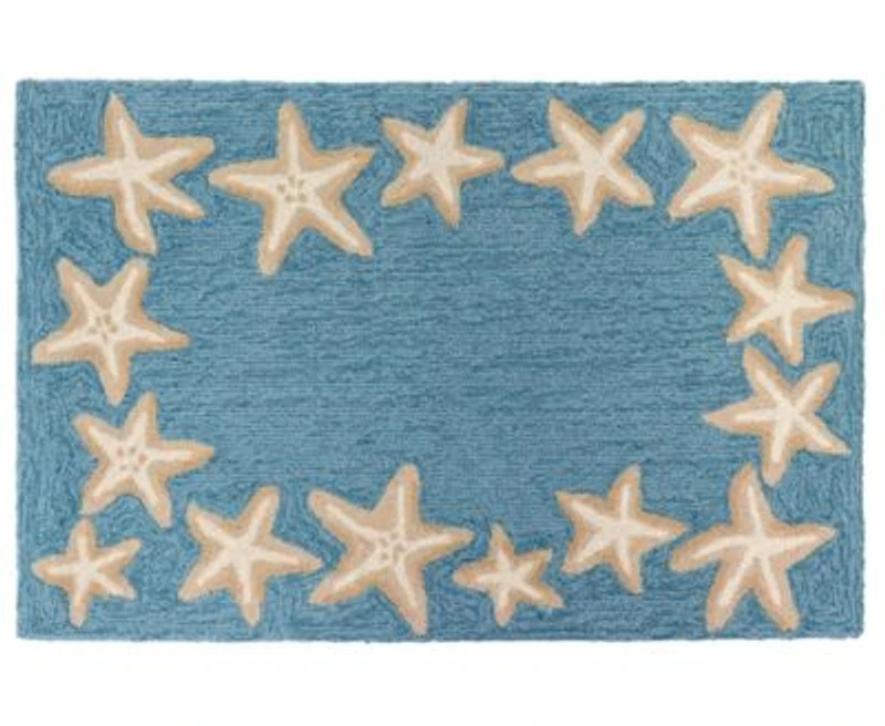 Liora Manne Capri Starfish Border Rug Collection