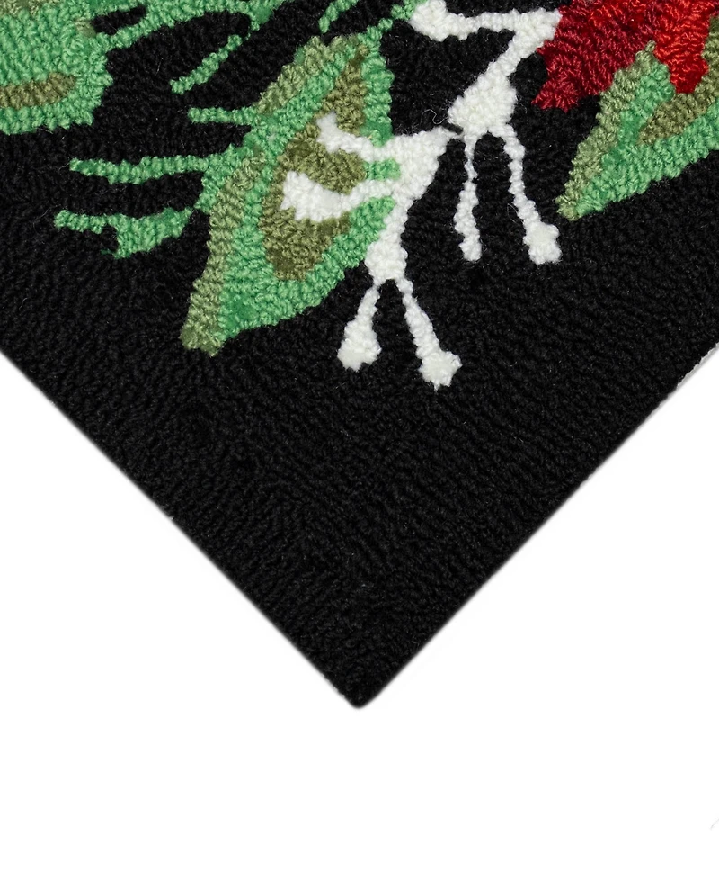 Liora Manne' Frontporch Merry Christmas 2'6"x4' Area Rug