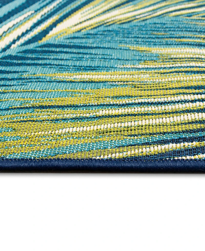 Liora Manne' Marina Palm Border 7'10"x9'10" Area Rug