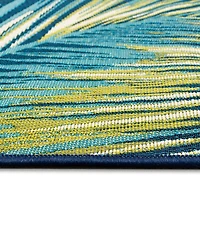 Liora Manne' Marina Palm Border 7'10"x9'10" Area Rug