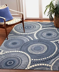 Liora Manne' Marina Circles 4'10"x7'6" Area Rug