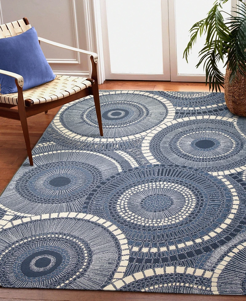 Liora Manne' Marina Circles 3'3"x4'11" Area Rug