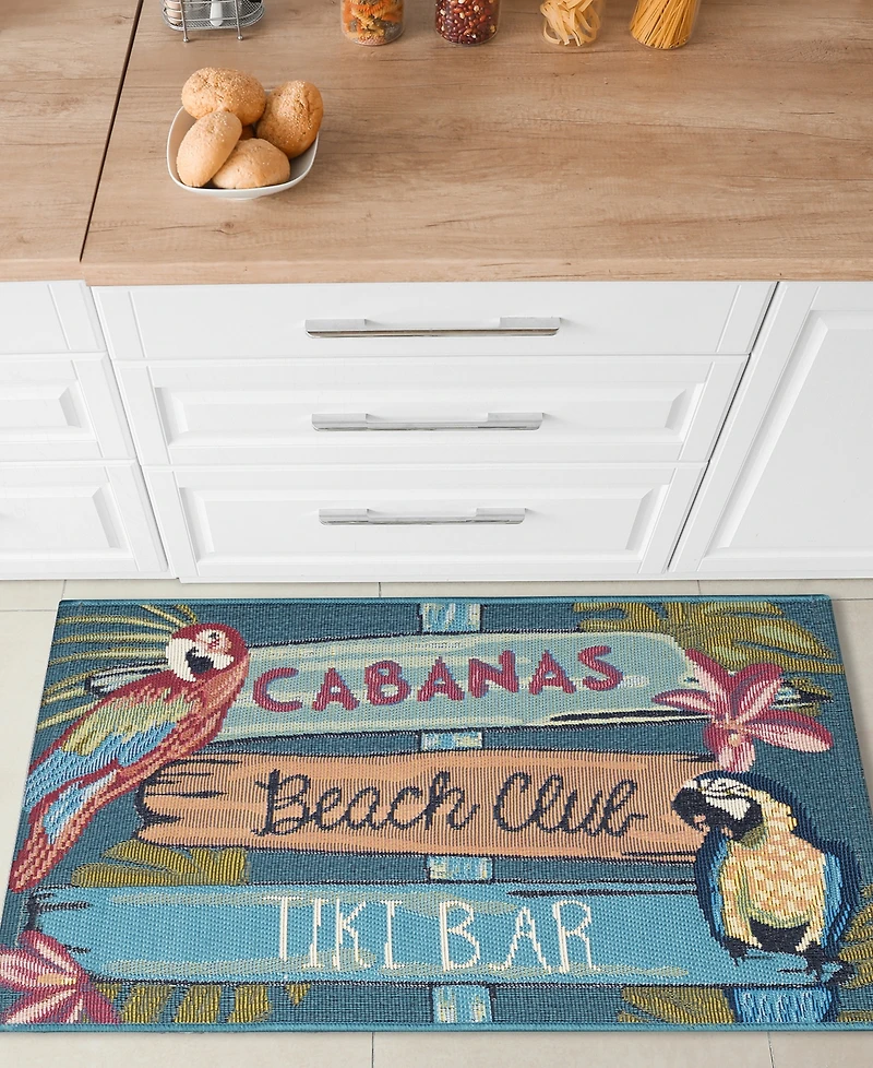 Liora Manne' Esencia Summer Signs 2'5"x3'11" Area Rug