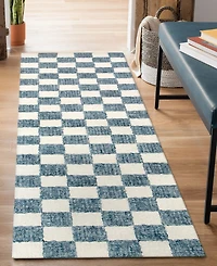 Liora Manne' Savannah Checkerboard 2'x7'6" Runner Area Rug