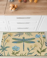 Liora Manne' Esencia Floral Dragonfly 2'x2'10" Area Rug