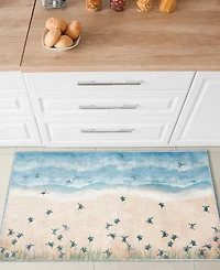 Liora Manne' Impressions Seaturtles Beach 2'5"x3'11" Area Rug
