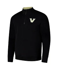 Colosseum Men's Black Vanderbilt Commodores Tortugas Quarter-Zip Sweatshirt