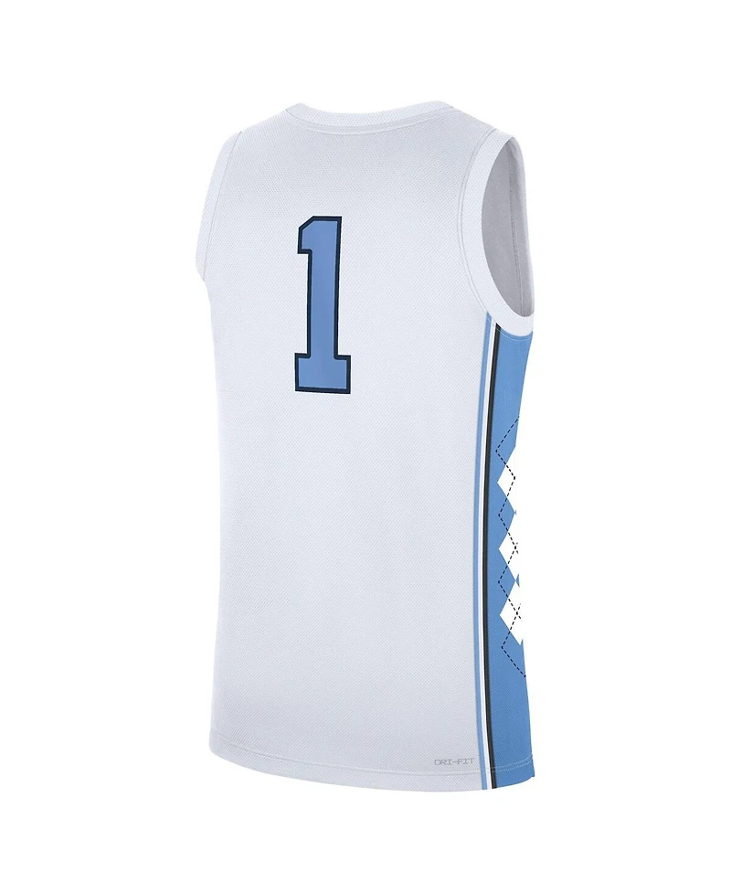 Jordan Men's White North Carolina Tar Heels Home Replica Basketball Jersey