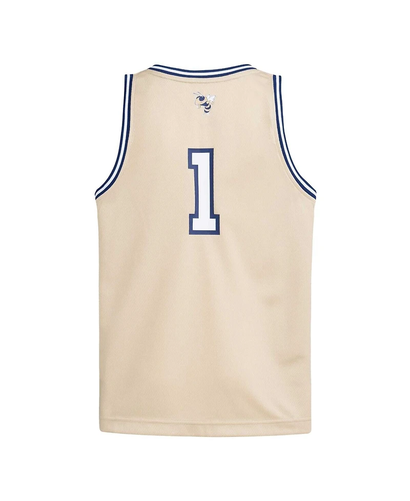 Adidas Big Boys and Girls 1 Gold Georgia Tech Yellow Jackets Swingman Jersey