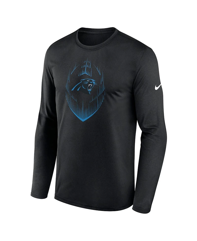 Nike Men's Black Carolina Panthers Legend Icon Long Sleeve T-Shirt