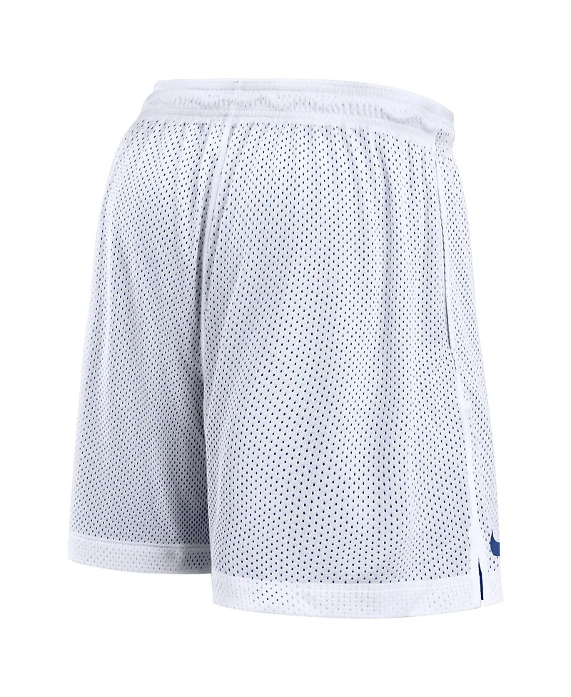 Nike Men's White/Royal Duke Blue Devils Primetime Reversible Performance Shorts