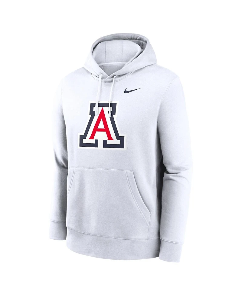 Nike Men's White Arizona Wildcats Primetime Club Fleece Pullover Hoodie