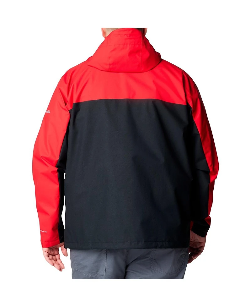 Columbia Men's Scarlet Ohio State Buckeyes Big Tall Field Bound Omni-Tech Full-Zip Jacket