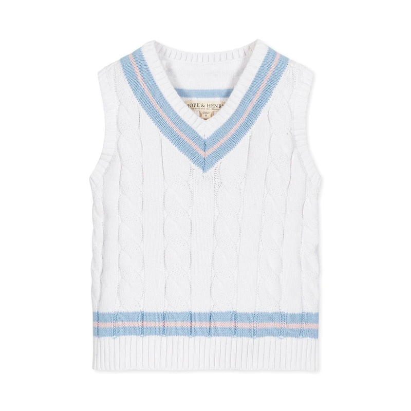 Hope & Henry Baby Boys V-Neck Cricket Sweater Vest