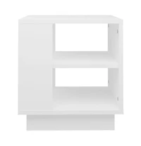 Coffee Table White 15.7"x15.7"x16.9" Engineered Wood