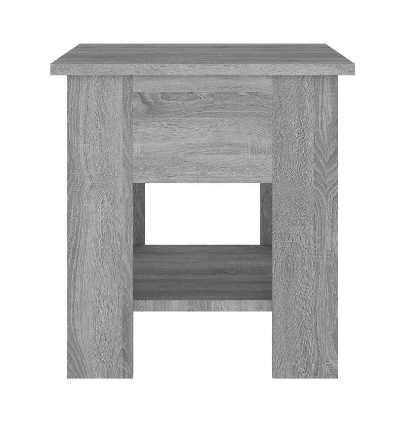 Coffee Table Gray Sonoma 15.7"x15.7"x16.5" Engineered Wood