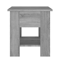 Coffee Table Gray Sonoma 15.7"x15.7"x16.5" Engineered Wood