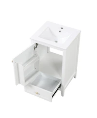 Slickblue Modern Bathroom Vanity with Sink for Stylish Storage and Functionality