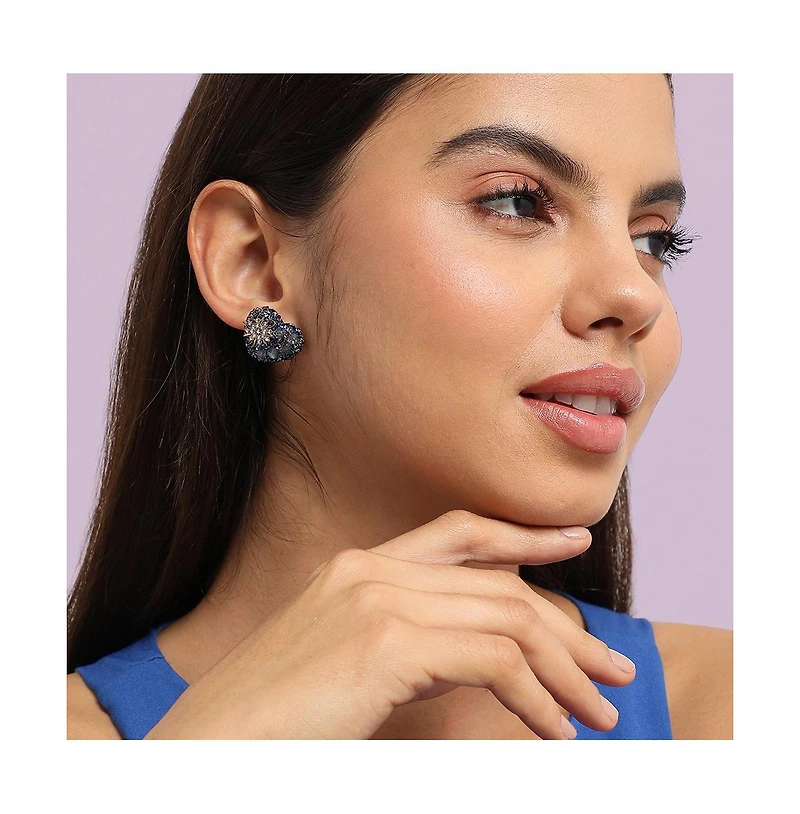 Flora Heart Stud Earrings