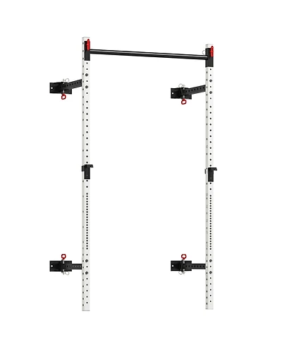 Soozier Folding Squat Rack with Pull Up Bar, 1000 Pounds Capacity