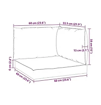 Pallet Cushions 3 pcs Green Oxford Fabric