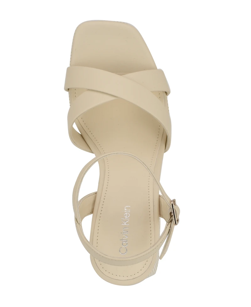 Calvin Klein Women's Drancy Block Heel Sandals