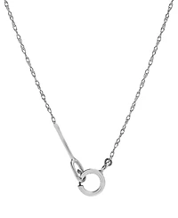 Diamond Halo Teardrop 18" Pendant Necklace (1/4 ct. t.w.) in 10k White Gold