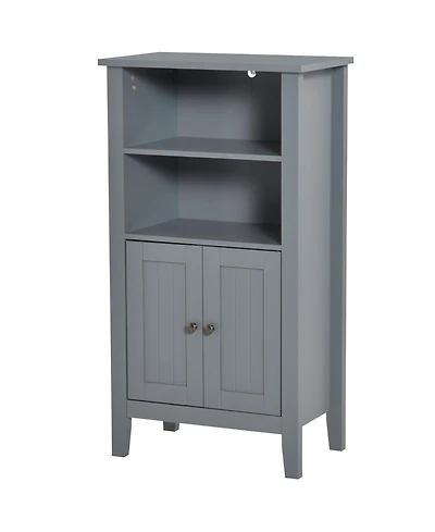 Slickblue 2 Tier Shelf Hidden Storage Bathroom Floor Cabinet