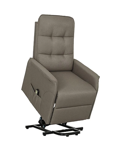 Homcom Lift Recliner Chair, Power Lift Sofa with Quick Assembly, Deep