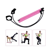 Cowin Pilates Bar with Foot Loop and Exercise Resistance Band