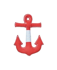 12" x 16.5" x 2" Anchor Shaped Applique and Embelishe Throw Pillow