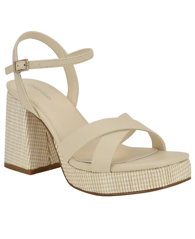 Calvin Klein Women's Drancy Block Heel Sandals