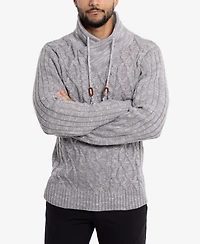 X-Ray Men's Shawl Neck Knit Sweater