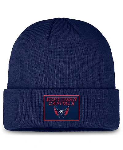 Fanatics Men's Navy Washington Capitals Authentic Pro Cuffed Knit Hat