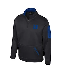 Colosseum Men's Black West Virginia Mountaineers Mainframe Quarter-Zip Fleece Jacket
