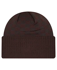 New Era Men's Brown Cleveland Browns Checkered Cuffed Knit Hat