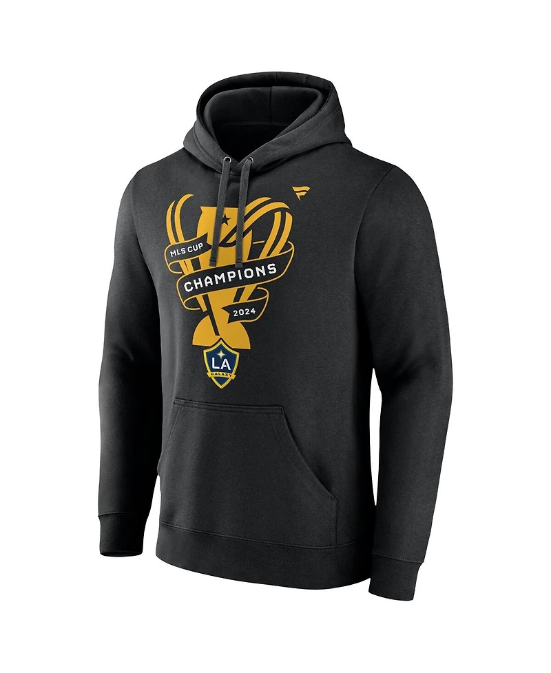 Fanatics Men's Black Los Angeles Galaxy 2024 Mls Cup Champions Locker Room Pullover Hoodie