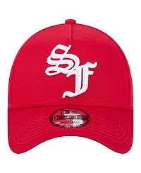 New Era Men's Scarlet San Francisco 49ers Mystic 9FORTY A-Frame Adjustable Hat