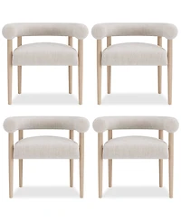 Lunare -Pc. Rolled Back Chair Set
