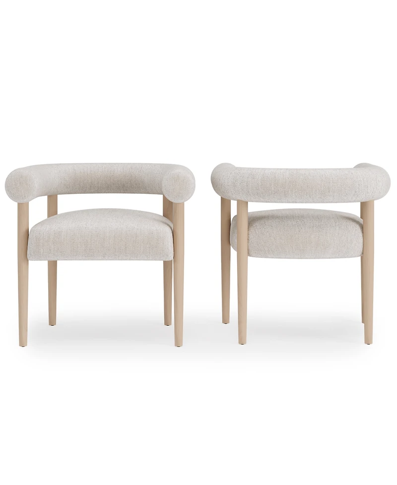 Lunare 2-Pc. Rolled Back Chair Set, Created for Macy's