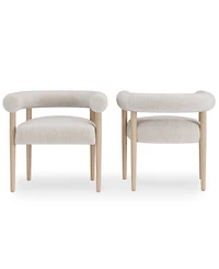 Lunare 2-Pc. Rolled Back Chair Set, Created for Macy's