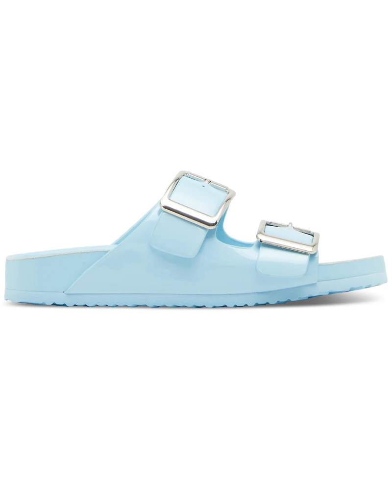 Madden Girl Bodie Buckle Footbed Slide Sandals