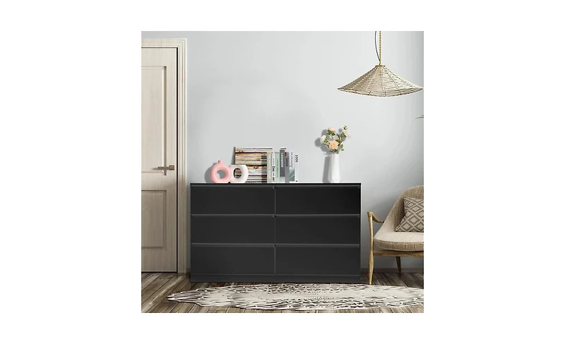 Slickblue Spacious Double Dresser for Stylish Bedroom Storage and Organization